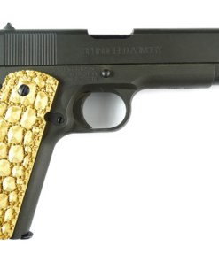 Alternative view of 1911 Gator Grips in Ivorywood