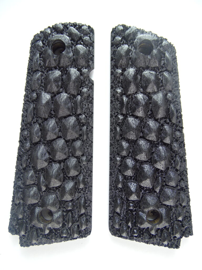 1911 Gator Grips in Ebony wood – House of Grips