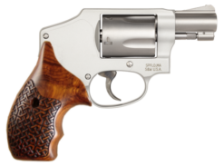 Smith and Wesson J-frame grips in cocobolo with Celtic checkering