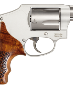 Smith and Wesson J-frame grips in cocobolo with Celtic checkering