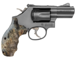 Smith and Wesson K & L-frame combat grips in stabilized Buckeye Burl with smooth finish