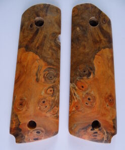 1911 stabilized Buckeye Burl wood grips, smooth