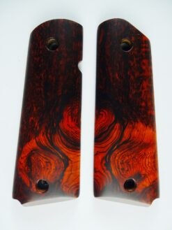 1911 AAA cocobolo *BURL* wood grips, smooth