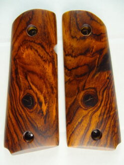 1911 Officer AAA cocobolo wood grips, smooth
