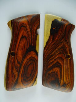 Hi-Power AAA cocobolo wood grips, smooth