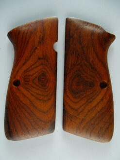 Hi-Power AAA cocobolo wood grips, smooth