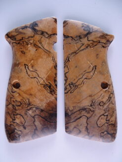 Hi-Power stabilized Spalted Maple wood grips, smooth