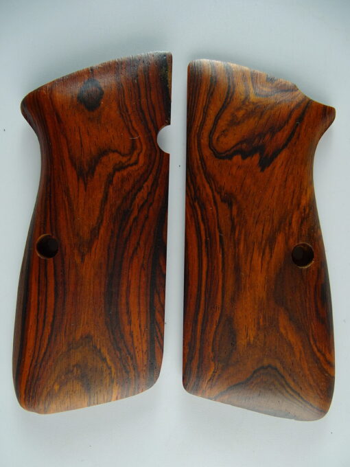 Hi-Power AAA cocobolo wood grips, smooth