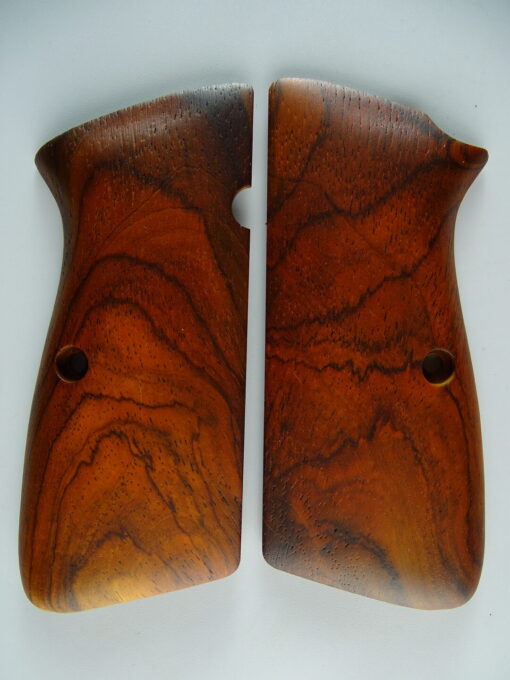 Hi-Power AAA cocobolo wood grips, smooth