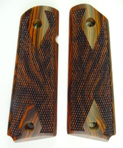 1911 AAA cocobolo wood grips, checkered