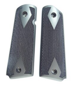 1911 Ebony wood grips, checkered