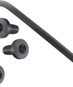 Set of 4 blued steel (black ) 1911 hex head screws with allen key tool