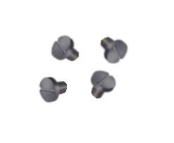 Set of 4 THIN blued steel (black ) 1911 slotted head screws