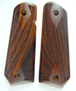 1911 AAA cocobolo wood grips, checkered, Bobtail