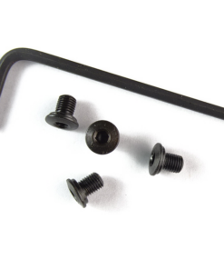 Set of 4 THIN blued steel (black ) 1911 hex head screws with allen key tool