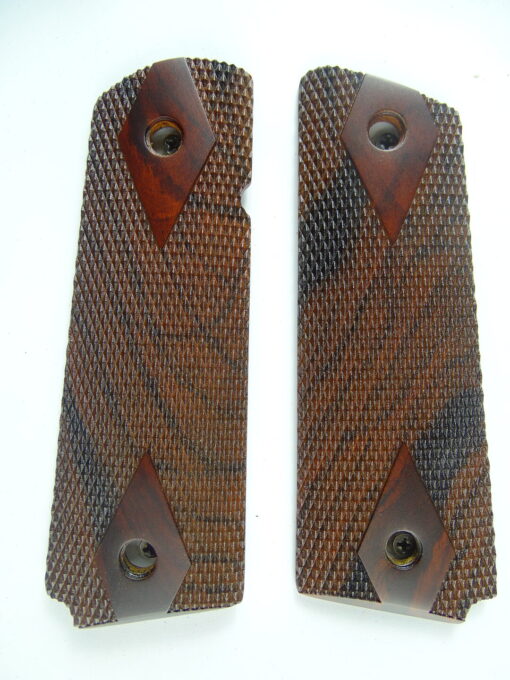 1911 Ultra Thin AAA cocobolo wood grips, checkered