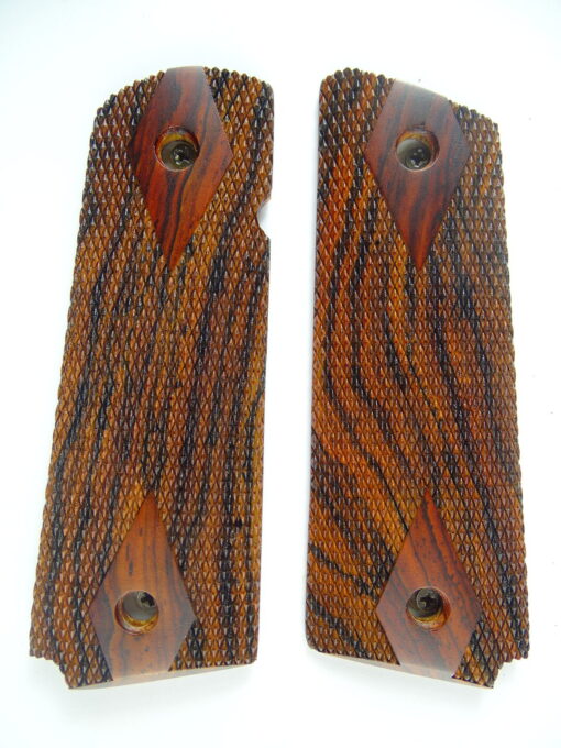 1911 Ultra Thin AAA cocobolo wood grips, checkered