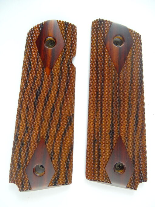 1911 Ultra Thin AAA cocobolo wood grips, checkered