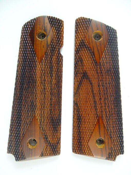 1911 Ultra Thin AAA cocobolo wood grips, checkered