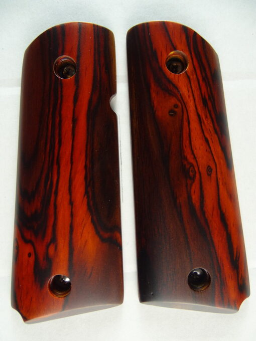 1911 Officer AAA cocobolo wood grips, smooth