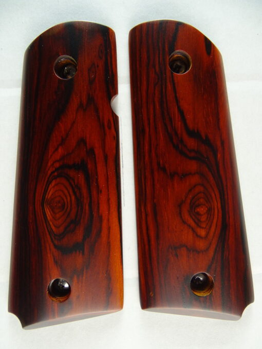 1911 Officer AAA cocobolo wood grips, smooth