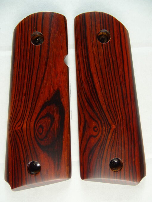 1911 Officer AAA cocobolo wood grips, smooth