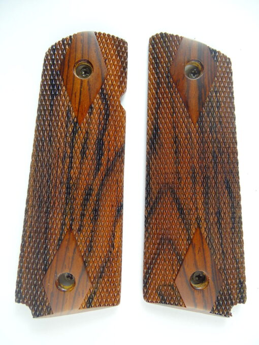 1911 Ultra Thin AAA cocobolo wood grips, checkered