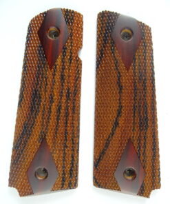 1911 Ultra Thin AAA cocobolo wood grips, checkered