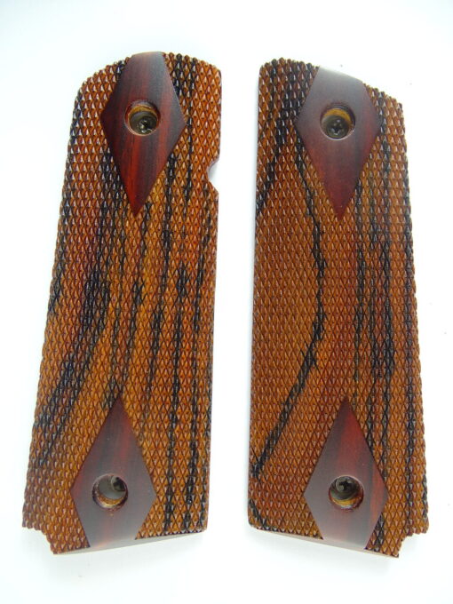 1911 Ultra Thin AAA cocobolo wood grips, checkered