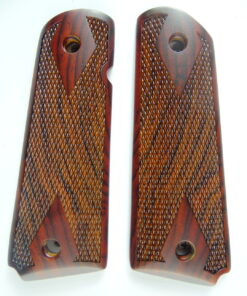 1911 AAA cocobolo wood grips, checkered