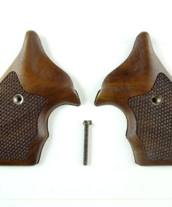 Smith and Wesson J-frame grips in American Walnut, checkered