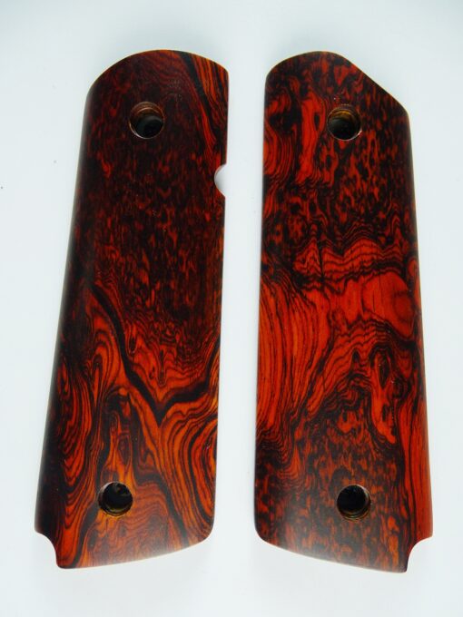 1911 AAA cocobolo *BURL* wood grips, smooth