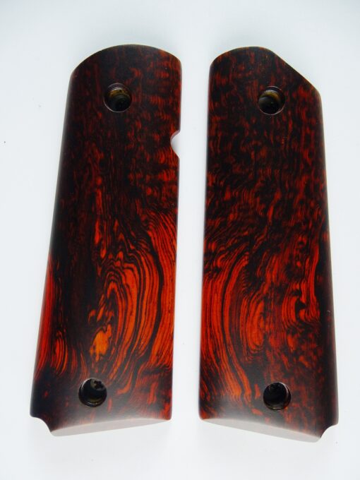 1911 AAA cocobolo *BURL* wood grips, smooth