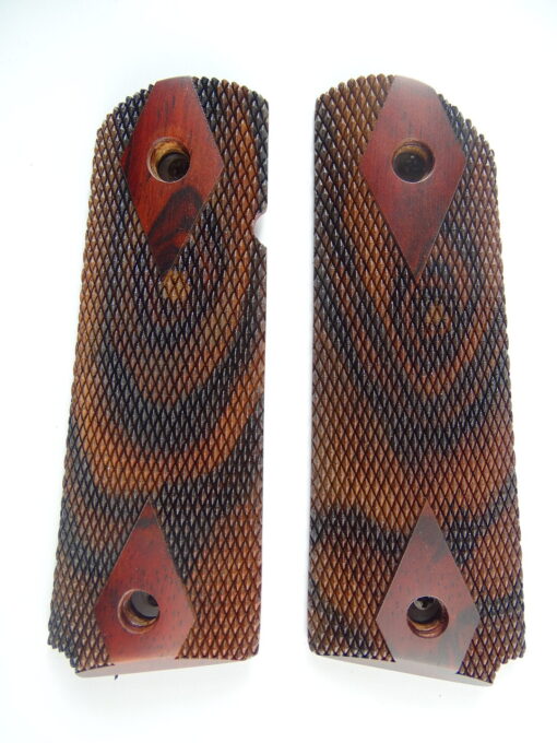 1911 AAA cocobolo wood grips, checkered