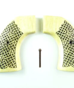 Pietta 1873 single action grips in Ivorywood with Celtic checkering