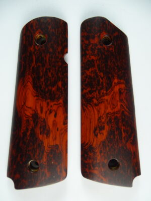 1911 AAA cocobolo *BURL* wood grips, smooth