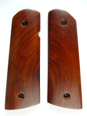 1911 AAA cocobolo wood grips, smooth, Magwell bottom