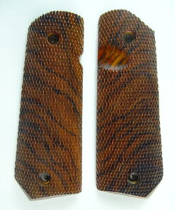 1911 AAA cocobolo wood grips, checkered, Bobtail