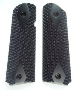 1911 Ebony wood grips, checkered