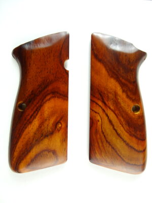 Hi-Power AAA cocobolo wood grips, smooth