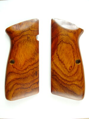 Hi-Power AAA cocobolo wood grips, smooth