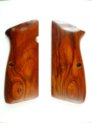 Hi-Power AAA cocobolo wood grips, smooth