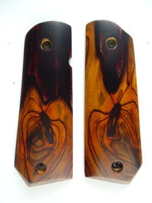 1911 AAA cocobolo wood grips, smooth, Bobtail