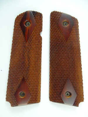 1911 Ultra Thin AAA cocobolo wood grips, checkered