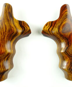 Smith and Wesson K & L-frame combat grips in Cocobolo with smooth finish, round butt.