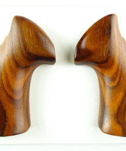 Smith and Wesson K & L-frame target grips in Cocobolo with a smooth finish, square butt.