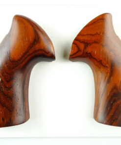 Smith and Wesson K & L-frame target grips in Cocobolo with a smooth finish, square butt.