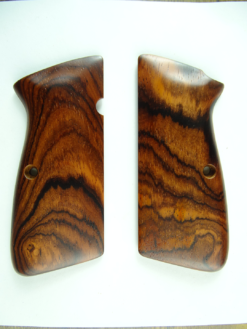 Hi-Power AAA cocobolo wood grips, smooth