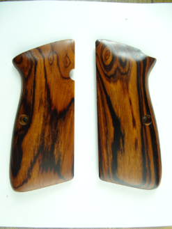 Hi-Power AAA cocobolo wood grips, smooth