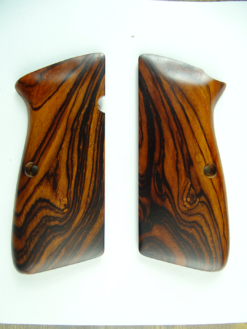 Hi-Power AAA cocobolo wood grips, smooth